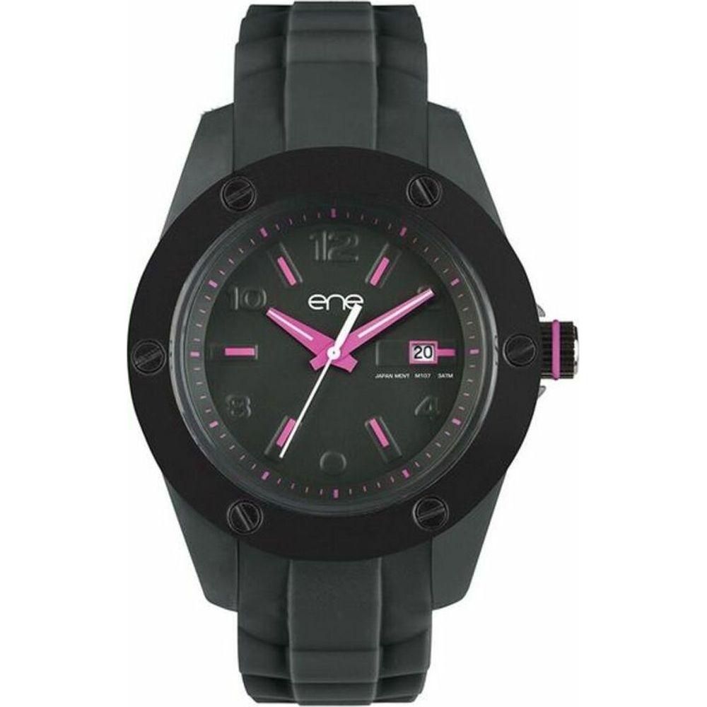 Ene Elegant Noir 42mm Men's Fashion Watch - Model 720000127 - Black