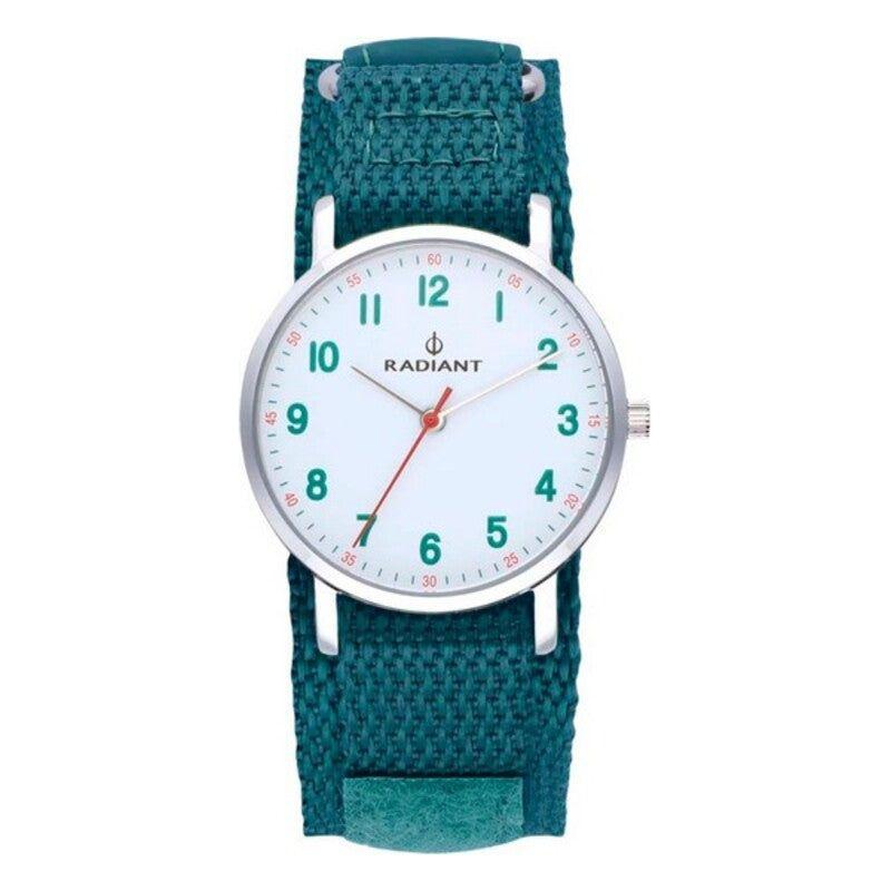 Radiant RA500601 Infant's Green Nylon Strap Watch, Elegant Steel Case, Quartz Movement
