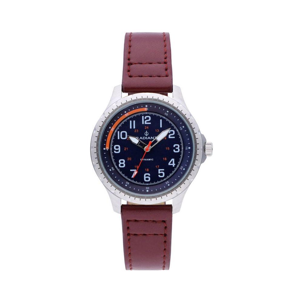 Radiant Infant's Blue Dial Quartz Watch - Model RA501601, Unisex, Stainless Steel, Brown Leather