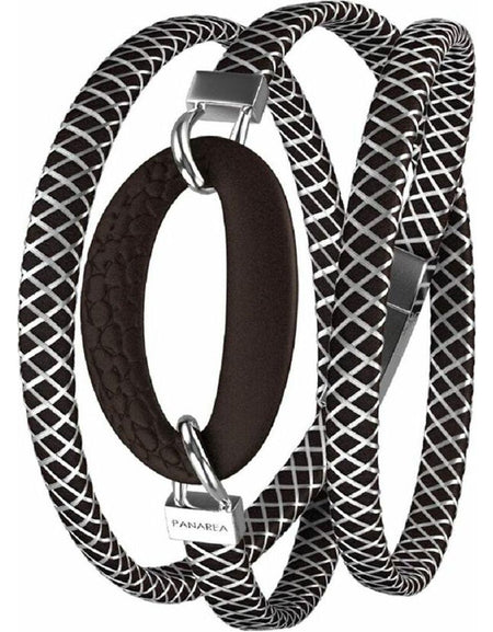 Ladies'Bracelet Panarea BM1N19 Silver Black (56 cm)-0