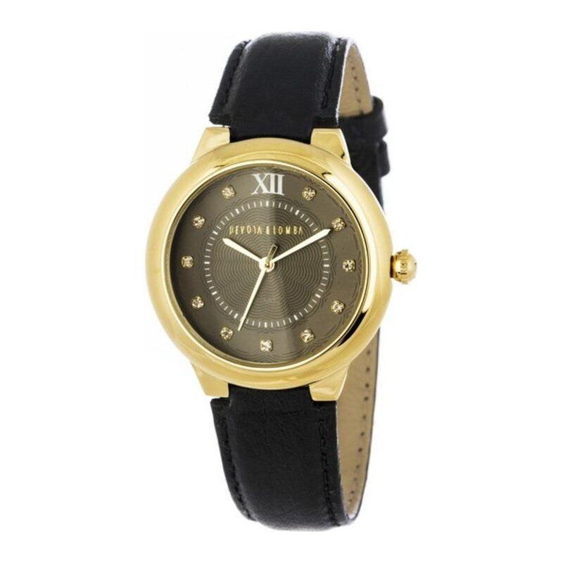 Devota & Lomba DL006W-02BLACK Women's Black Leather Watch