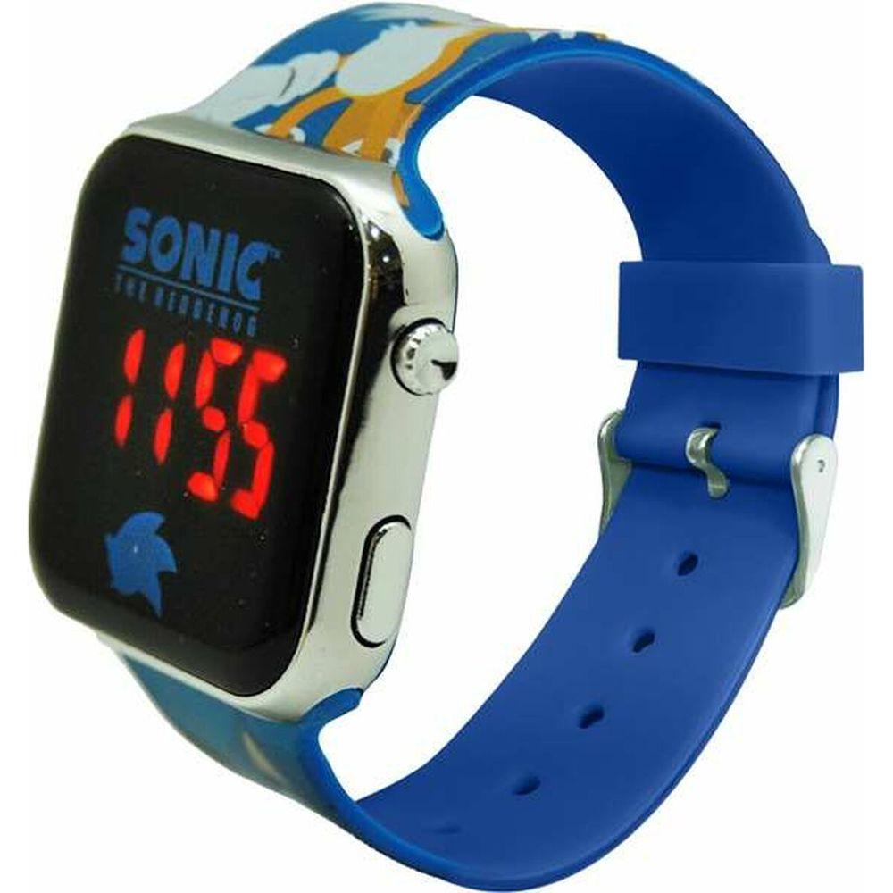 Digital clock Sonic Children's LED Screen Blue Ø 3,5 cm-0