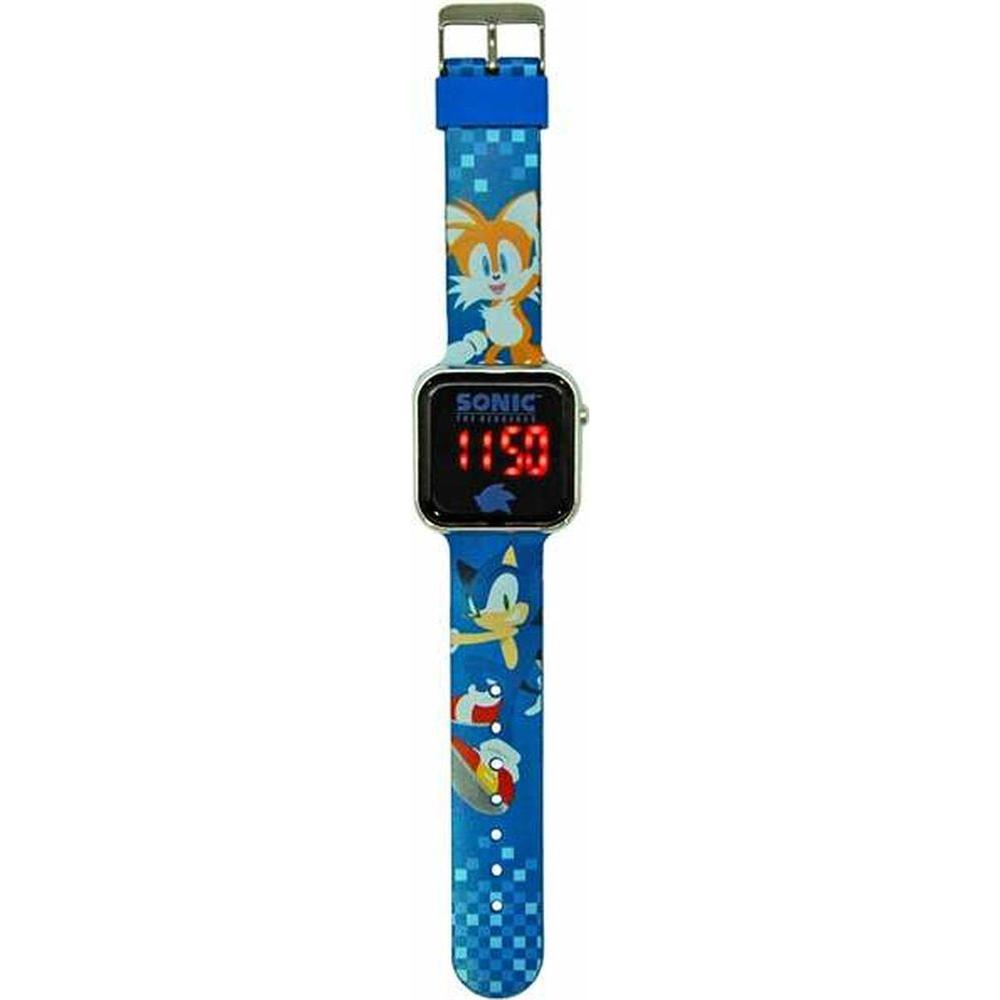 Digital clock Sonic Children's LED Screen Blue Ø 3,5 cm-1