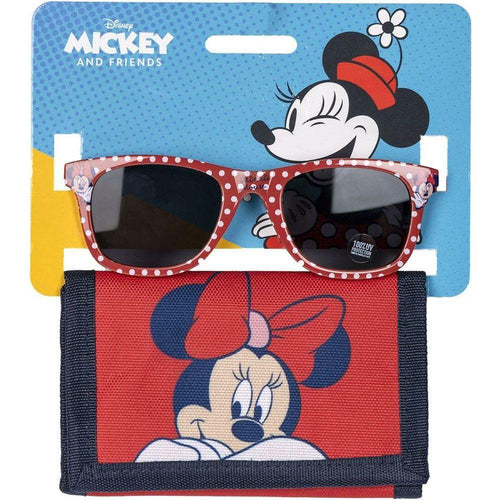 Load image into Gallery viewer, Sunglasses and Wallet Set Minnie Mouse 2 Pieces Red-0
