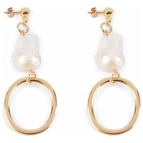 Load image into Gallery viewer, Ladies' Earrings Shabama Balboa Brass gold-plated Beads 8 cm-0
