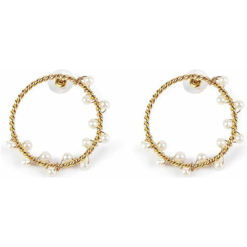 Load image into Gallery viewer, Ladies' Earrings Shabama Shima Brass gold-plated 4 cm-0
