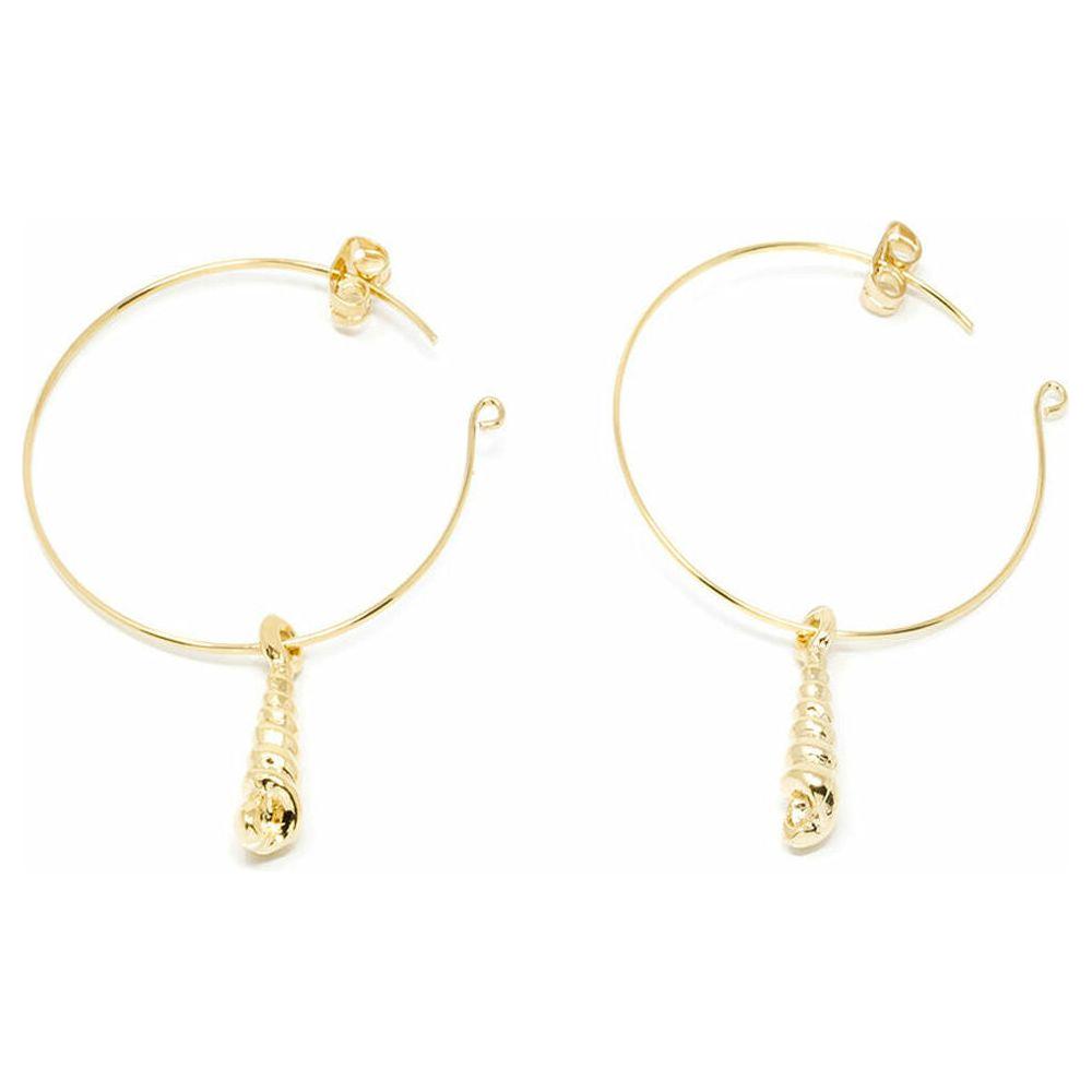 Ladies' Earrings Shabama Agulla Brass gold-plated 3,5 cm-0