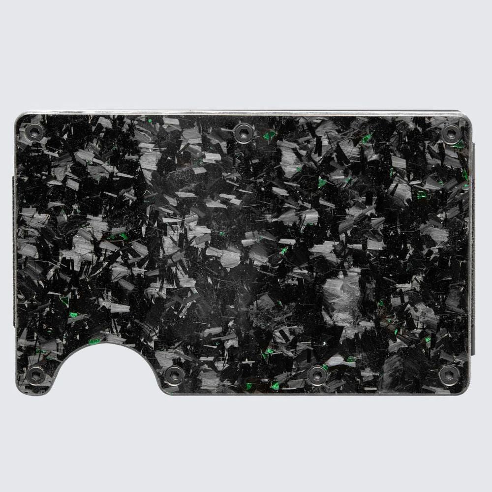 LORNE Forged Carbon Wallet I Gloss Green-2