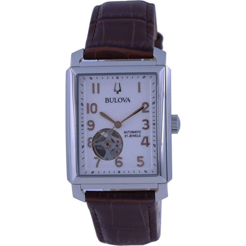 Load image into Gallery viewer, Sutton Men&#39;s White Dial Leather Strap Automatic Watch - Model 82S0: Elegant and Sophisticated Timepiece with a Classic White Leather Band for Men
