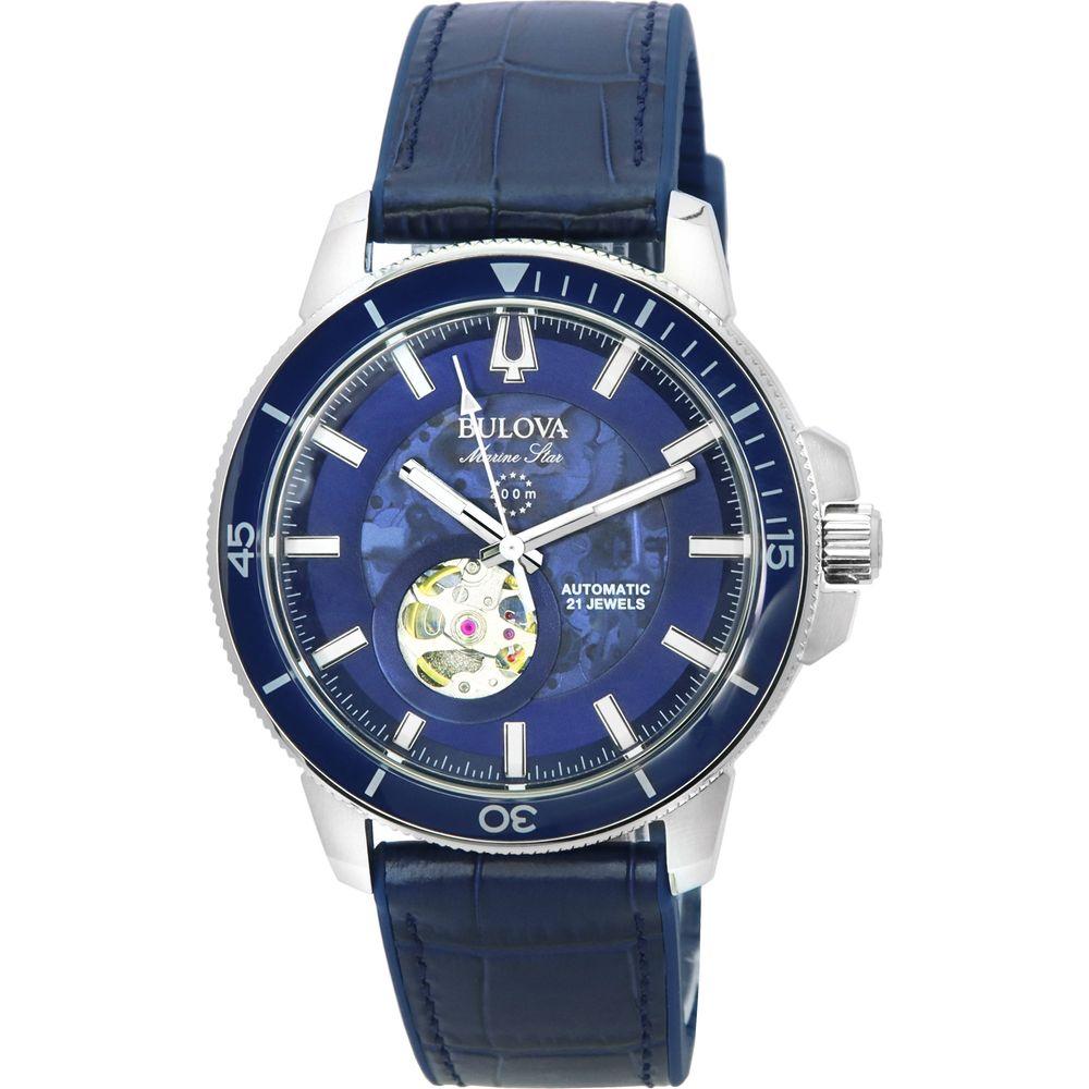 Seiko Marine Star Men's Blue Dial Automatic Diver's Watch - Model 8N24, Stainless Steel Case