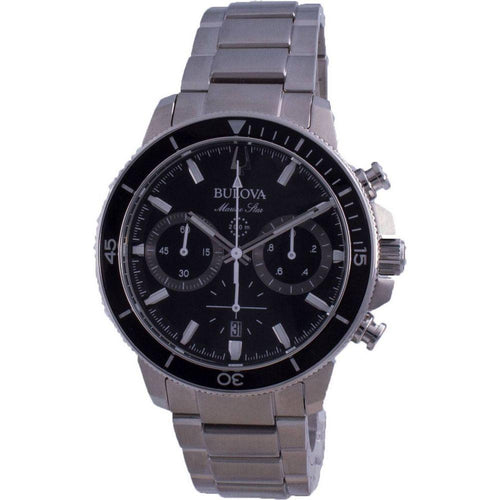 Load image into Gallery viewer, Bulova Oceanic BLD-1234 Men&#39;s Black Stainless Steel Quartz Dive Watch
