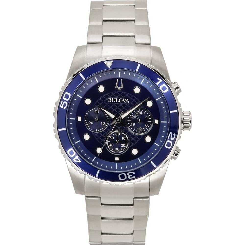 Formal Timepieces Essential Chronograph ECH-5002B Stainless Steel Blue Dial Men's Watch