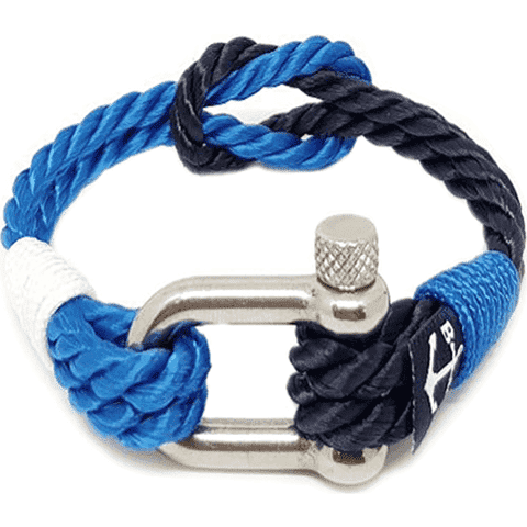 Twisted Blue Rope Nautical Bracelet-0