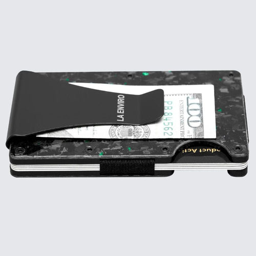 Load image into Gallery viewer, LORNE Forged Carbon Wallet I Gloss Green-3
