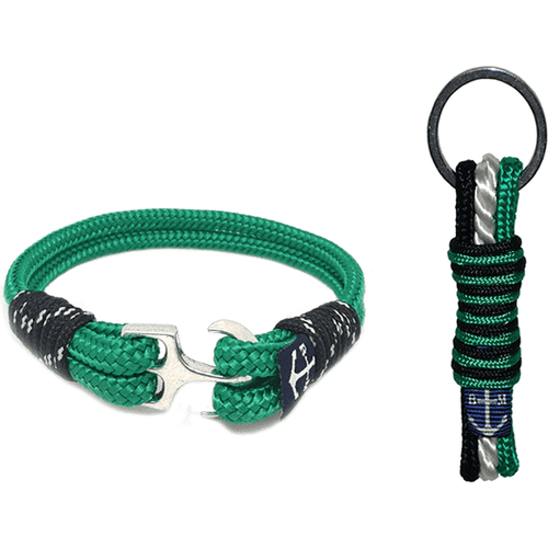 Load image into Gallery viewer, Irish Green Nautical Bracelet and Keychain-0
