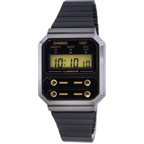 Load image into Gallery viewer, Elegant Steel Retro Digital Quartz Watch for Men - Model XYZ123 - Sleek Silver

