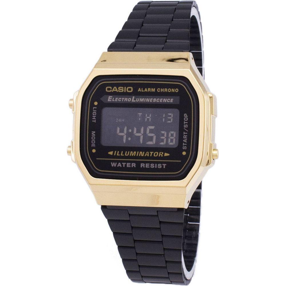 Casio Retro Gold-Tone Men's Chronograph Alarm Watch - Model GA-2100G-1A - Gold