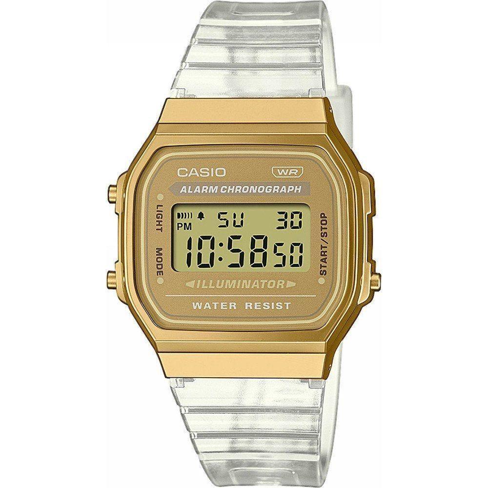 CASIO Mod. VINTAGE COLLECTION - TRANSPARENT BAND - Gold-0