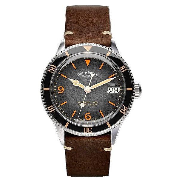 Armand Nicolet Tramelan VS1 Men's Automatic Watch A500ANAA-NS-BP19500MAC, Black Dial