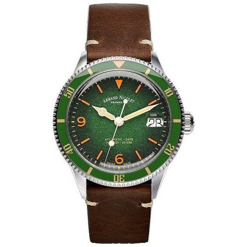Load image into Gallery viewer, Armand Nicolet Tramelan Men&#39;s Green Dial Automatic Watch A500AVAA-VS-BP19500MAC
