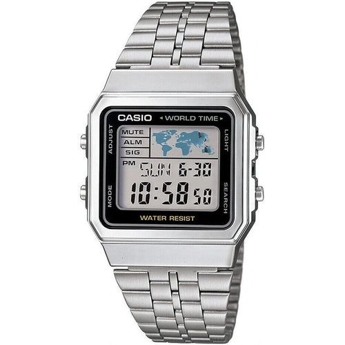 Load image into Gallery viewer, CASIO VINTAGE World Time - Silver &amp; Black-0
