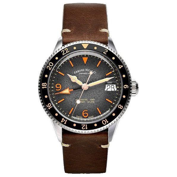 Armand Nicolet Tramelan Men's GMT Grey Dial Watch A506ANAA