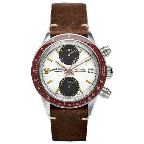 Load image into Gallery viewer, Armand Nicolet Tramelan VS1 Chronograph Men&#39;s Watch A510AXAA-AS-BP19500MAC White
