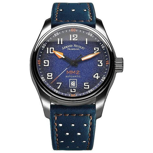 Load image into Gallery viewer, Armand Nicolet Tramelan MM2 Men&#39;s Blue Dial Automatic Watch A640P-BN-BP22641BAO
