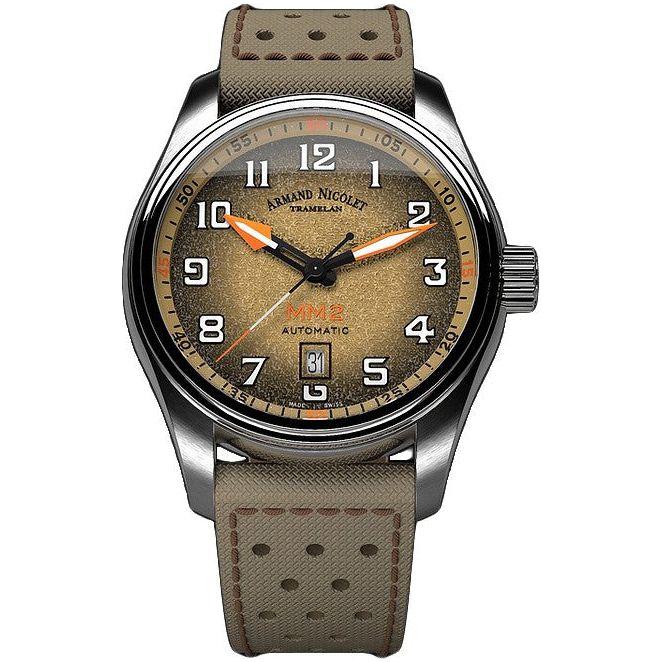 Armand Nicolet Tramelan MM2 Men's Automatic Watch A640P-KA-P0640KM8 Beige Dial
