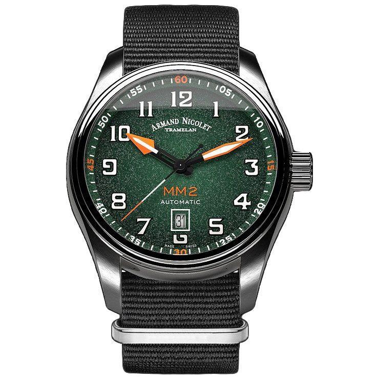 Armand Nicolet Tramelan MM2 Green Dial Automatic Men's Watch A640P-NV-BN22481AANN