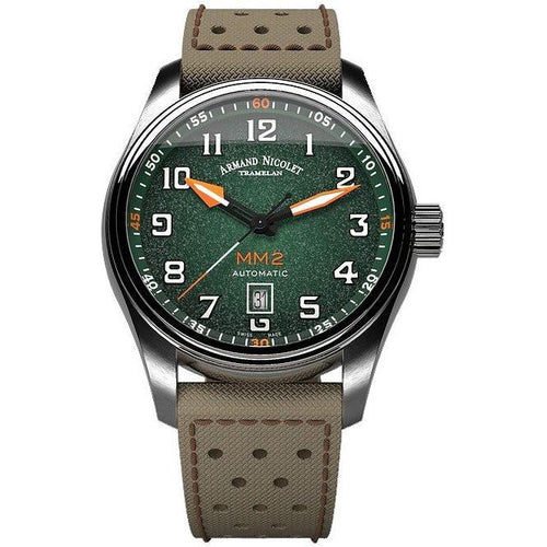 Load image into Gallery viewer, Armand Nicolet Tramelan MM2 Men&#39;s Green Dial Automatic Watch A640P-NV-P0640KM8
