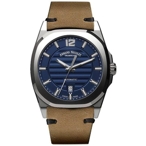 Load image into Gallery viewer, Armand Nicolet Tramelan J09 Men&#39;s Blue Dial Automatic Watch A660AAA-BU-PK4140CA
