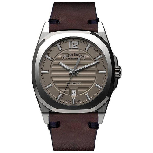 Load image into Gallery viewer, Armand Nicolet Men&#39;s Grey Dial Automatic Watch - J09 A660AAA-GR-PK4140TM

