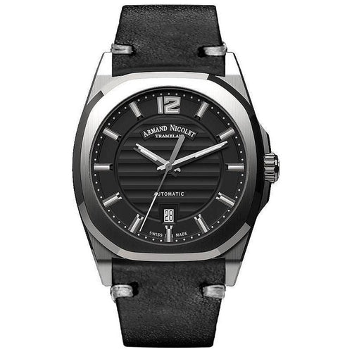 Load image into Gallery viewer, Armand Nicolet Tramelan J09 Men&#39;s Black Dial Automatic Watch A660AAA-NR-PK4140NR
