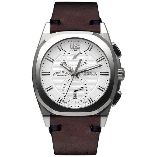 Load image into Gallery viewer, Armand Nicolet Tramelan J09 Chronograph Men&#39;s Watch A668AAA-AG-PK4140TM - Silver Dial
