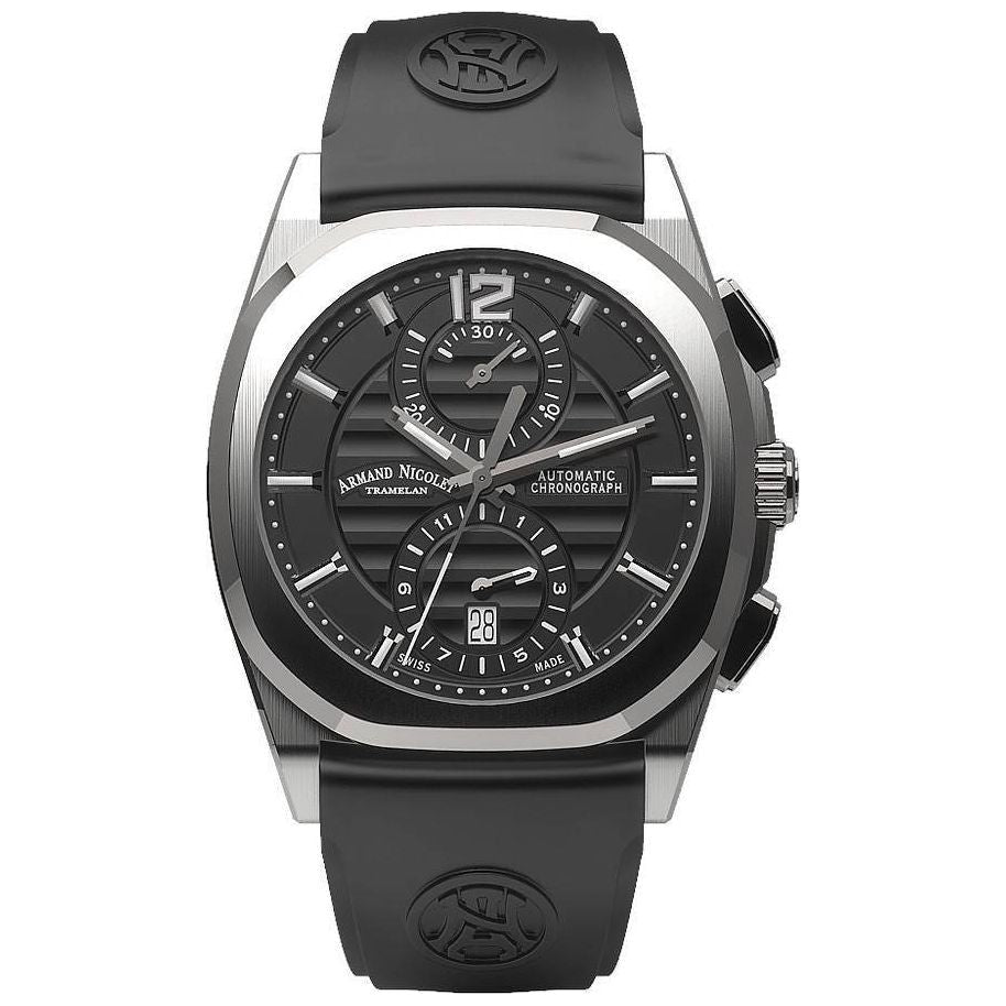 Armand Nicolet Men's J09 Chronograph Black Dial Watch A668AAA-NR-GG4710N