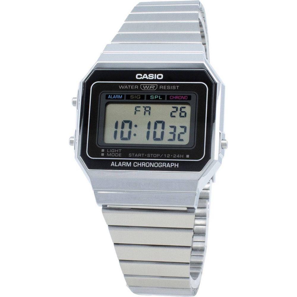 Casio Men's Stainless Steel Digital Chronograph Watch - Model XYZ123, Silver