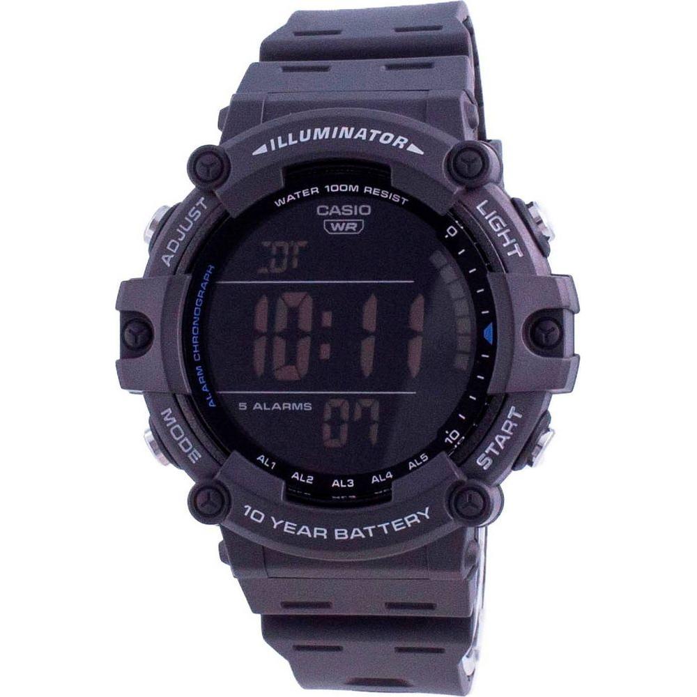 Stylish Resin Strap Replacement for Men's Casio Urban Edge Digital AE-1500WH-8B Watch