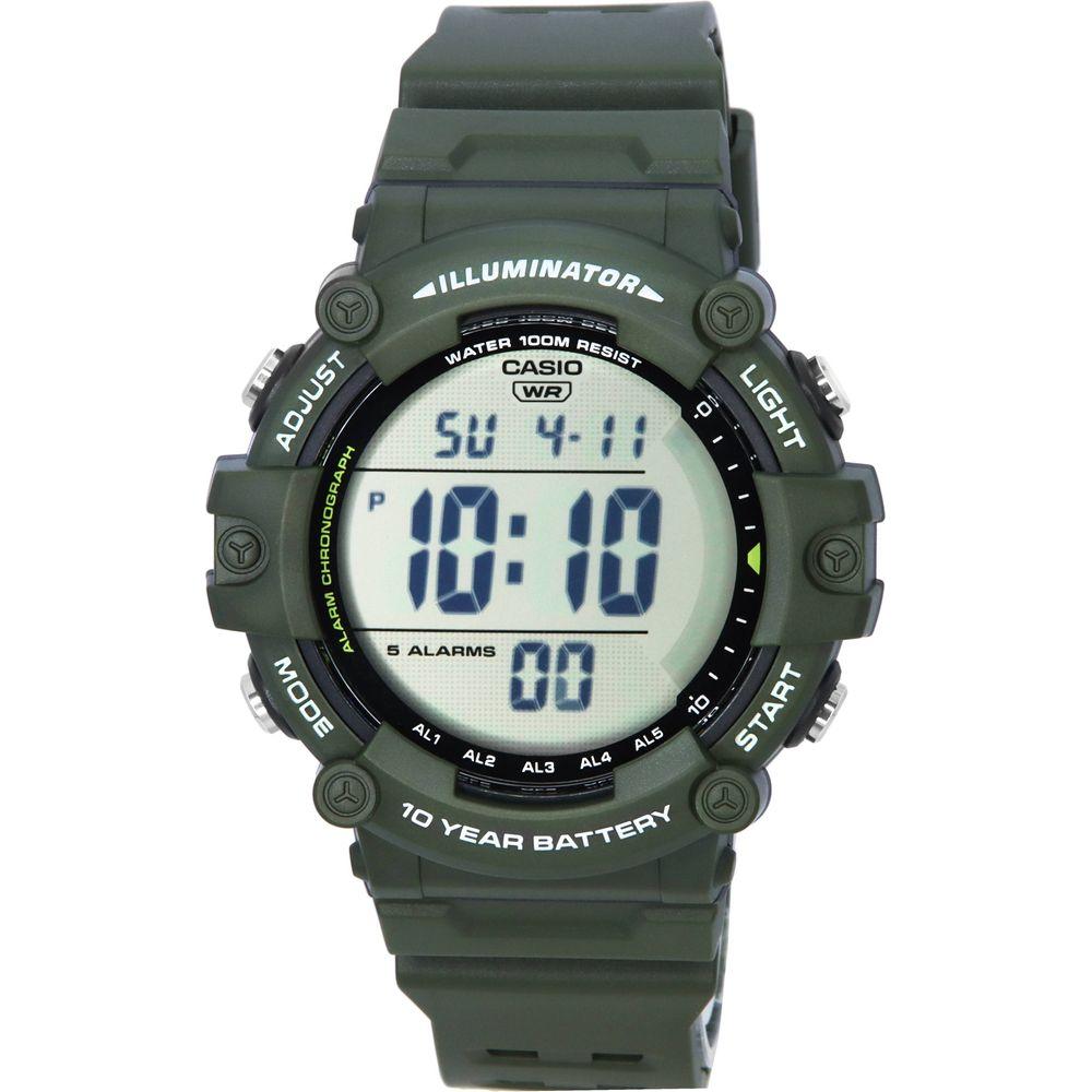 Casio Men's AE-1500WHX-3A Dual Time Resin Watch - Sleek Black