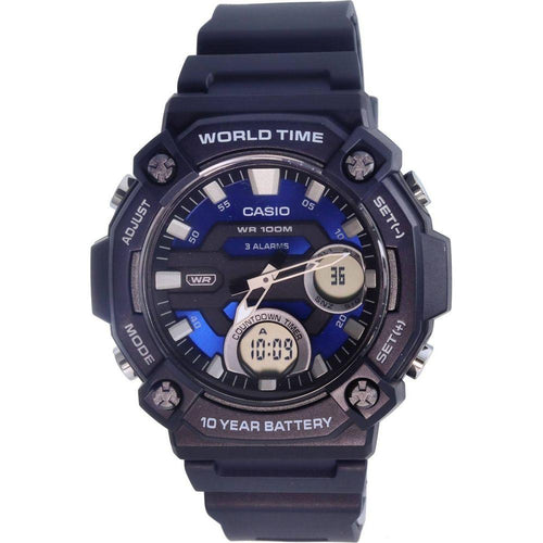 Load image into Gallery viewer, Casio AEQ-120W-2A Men&#39;s Sports Analog Digital Quartz Watch - Blue Dial
