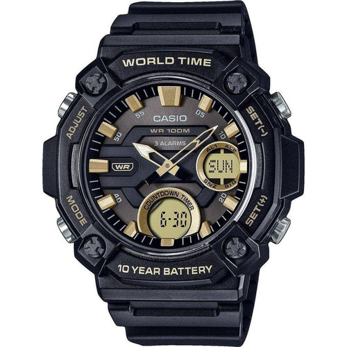 Load image into Gallery viewer, Casio Adventure Timepiece AMW-850: Men&#39;s Ultimate Analog Digital Resin Watch in Black
