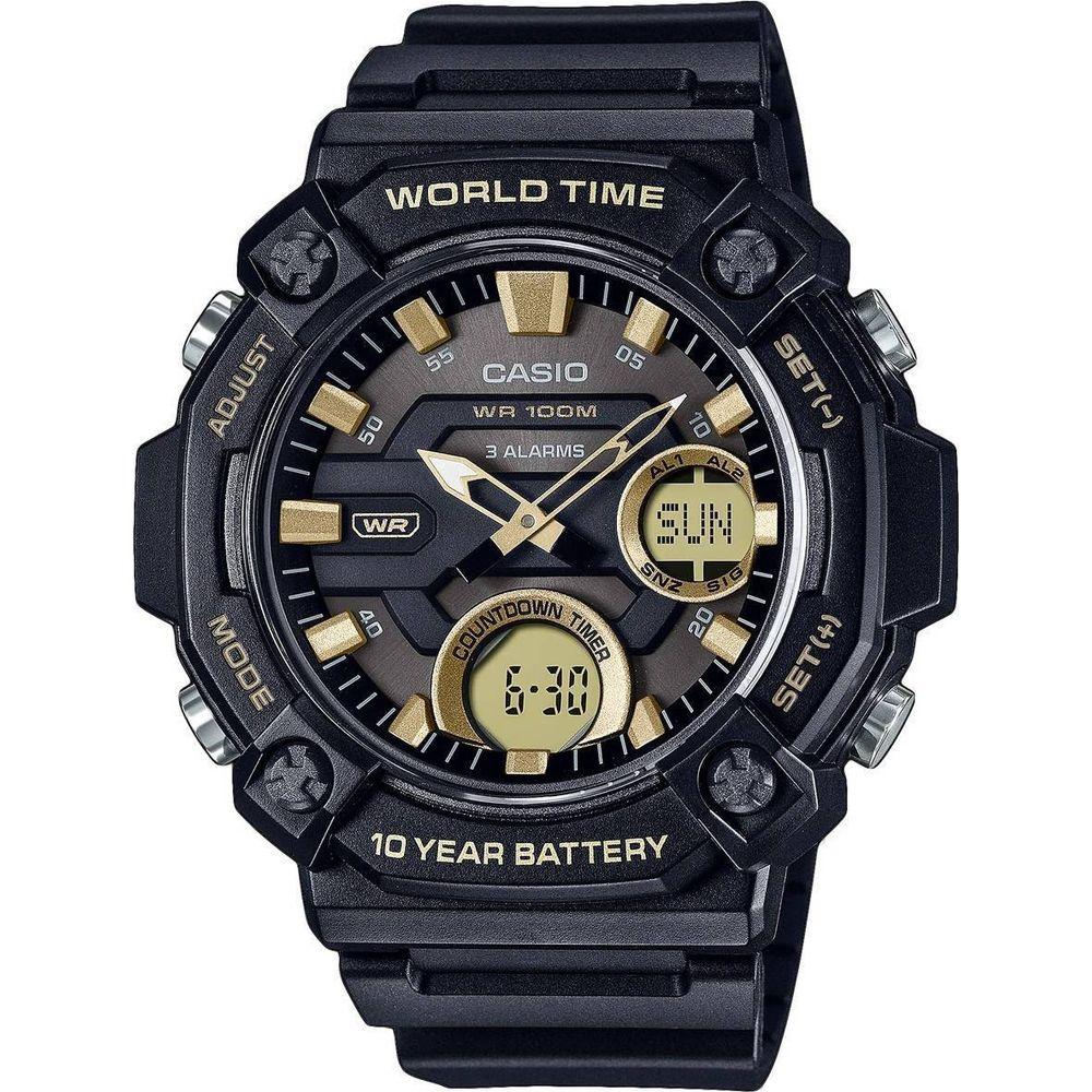 Casio Adventure Timepiece AMW-850: Men's Ultimate Analog Digital Resin Watch in Black