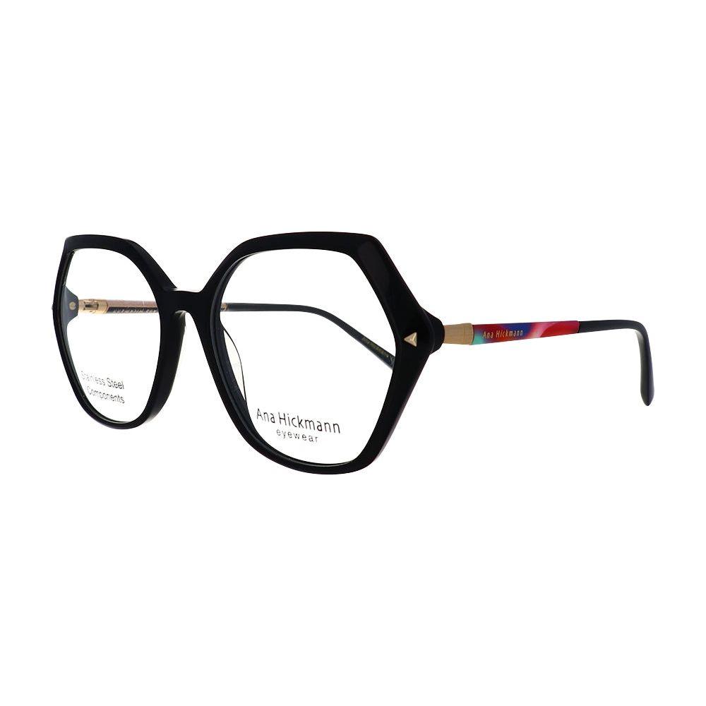ANA HICKMANN Eyewear - AH6432-A01-54 Women's Geometric Coloured Acetate Eyeglasses