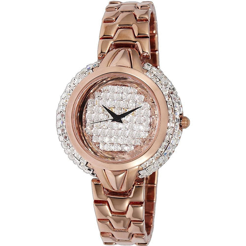 Load image into Gallery viewer, Adee Kaye Starry Collection Crystal Accents AK2004-LRG Women&#39;s Rose Gold Watch
