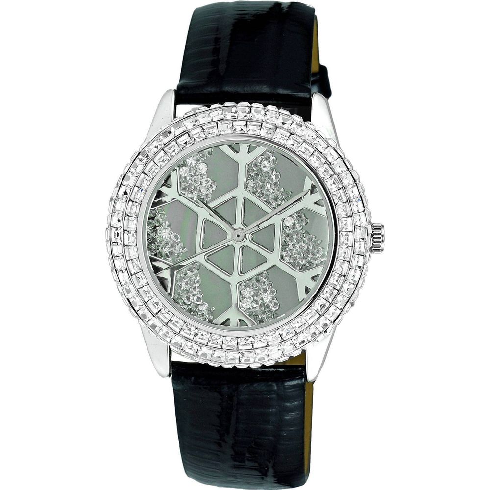 Adee Kaye Women's Grey Dial Crystal Accents Quartz Watch AK2115-L