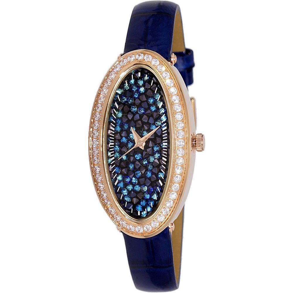 Adee Kaye Women's Blue Dial Crystal Accents Quartz Watch AK2523-LR GBU