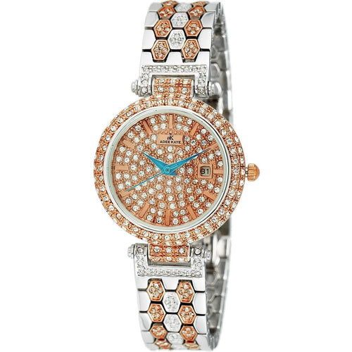 Load image into Gallery viewer, Adee Kaye Women&#39;s Gold Tone Crystal Accents Quartz Watch AK2526-L2R
