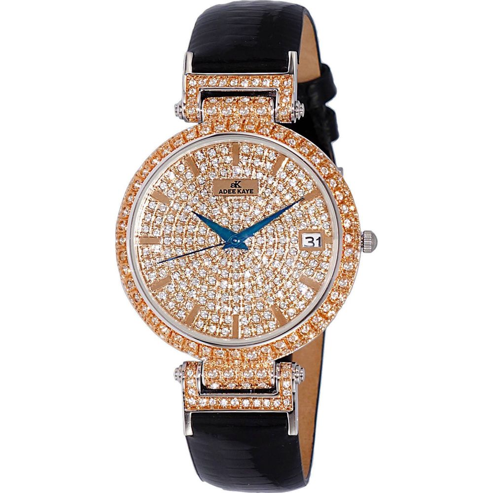 Adee Kaye Women's Embellish Crystal Accents Quartz Watch AK2529-MRG, Rose Gold