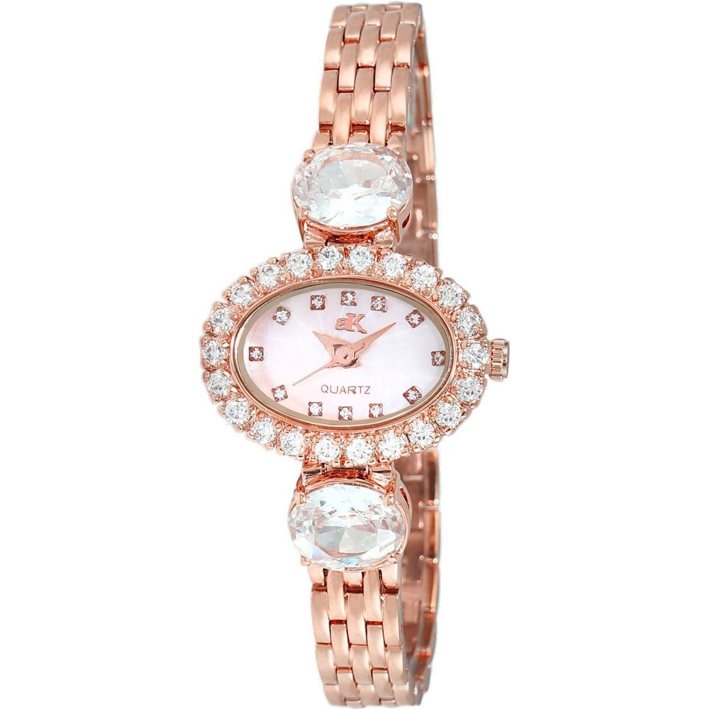 Adee Kaye Women's Rose Gold Crystal Accents Watch AK2730-R