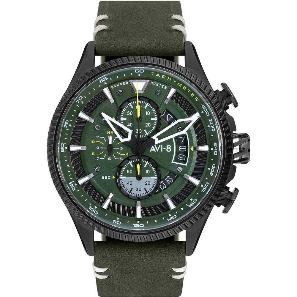 AVI-8 Hawker Hunter Avon Chronograph AV-4064-02 Men's Watch - Charcoal Green